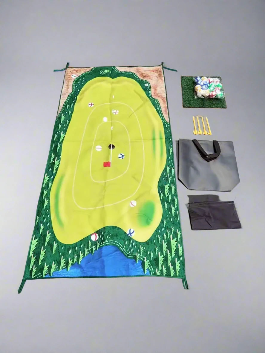 Basic Chipping Mat Game: With Velcro Golf Balls