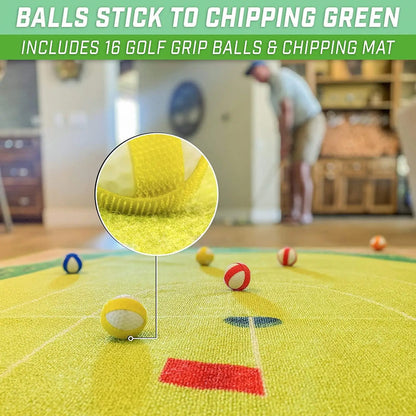 Basic Chipping Mat Game: With Velcro Golf Balls