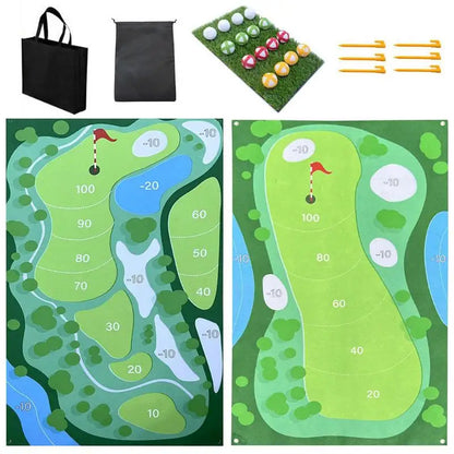 Advanced Chipping Mat Game: With Velcro Golf Balls